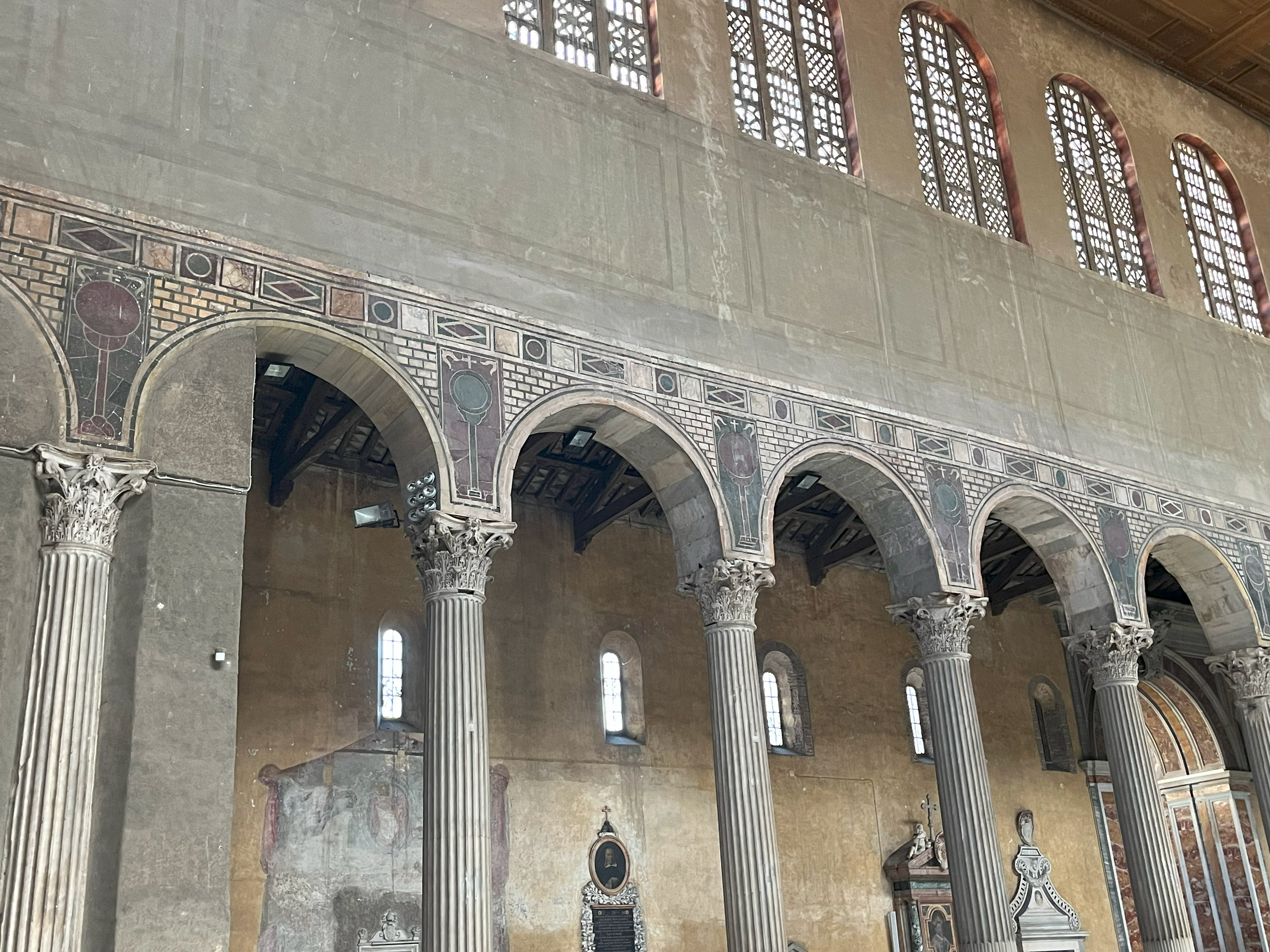 Walled in arches at Santa Sabina. Photographed by Luke Lynch.