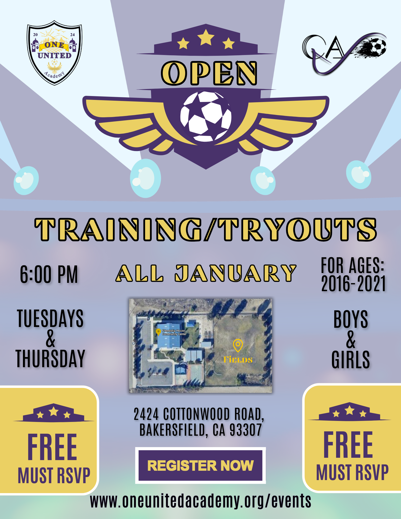 Open Training/ Tryouts