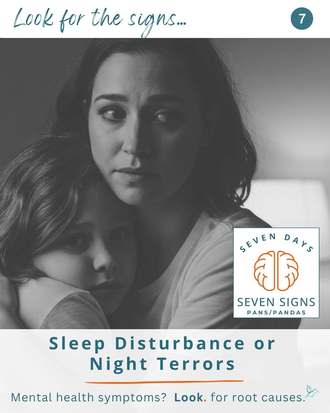 Day 7 of 7 Signs of PANS 🧡
Sudden nightmares. Panic at bedtime. Fear of sleeping alone &mdash; seemingly overnight.
These changes aren&rsquo;t &ldquo;just anxiety.&rdquo; They can be signs of brain-based inflammation tied to PANS/PANDAS.
When we tre