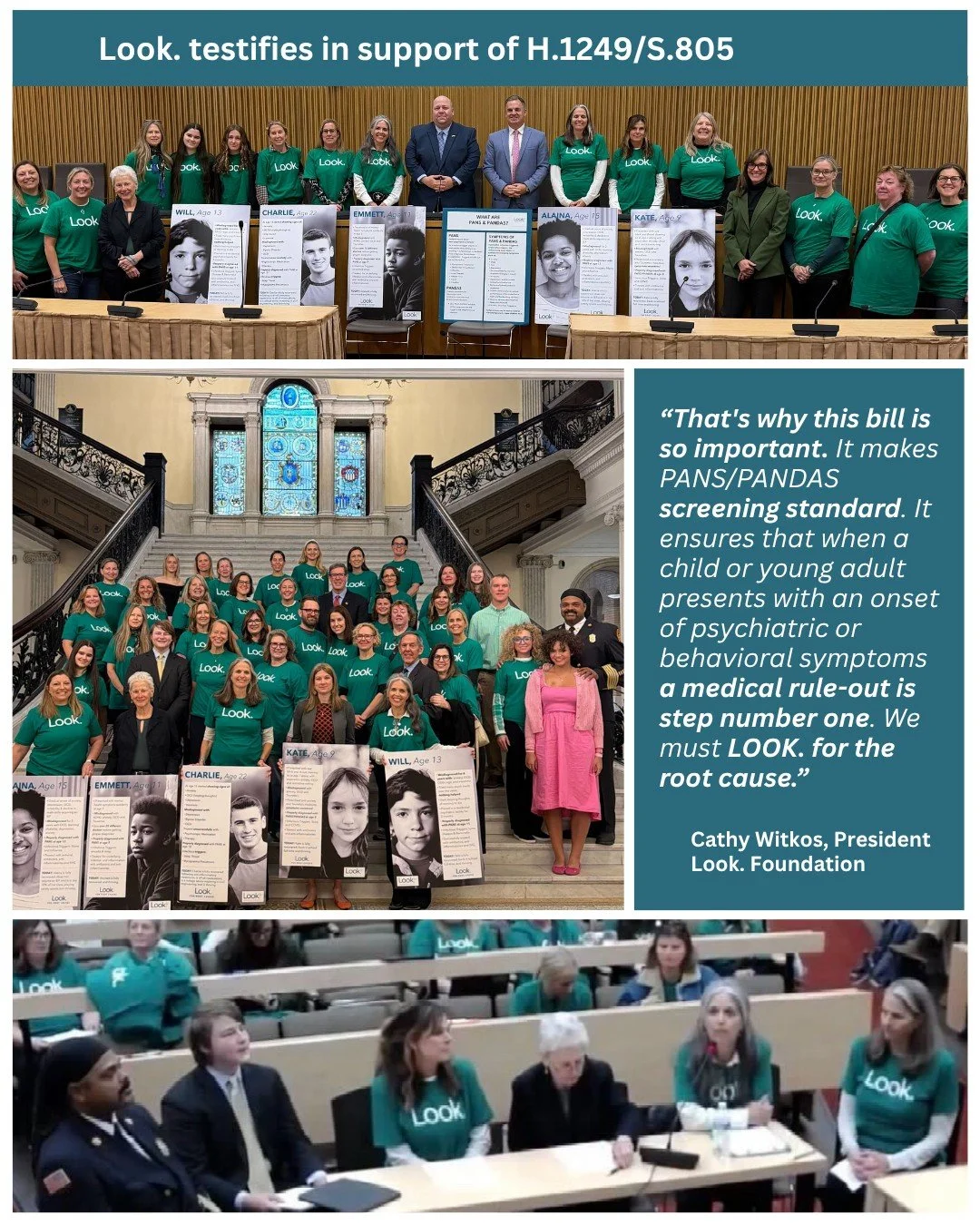 A powerful day at the Massachusetts State House.

Look. Foundation President Cathy Witkos, Executive Director Jennifer Vitelli, and Board Members Sheilah Gauch, Ali McLean, Melissa Glynn-Hyman, Michelle Pinto &amp; Lisa Grisolia

joined advocates, ca