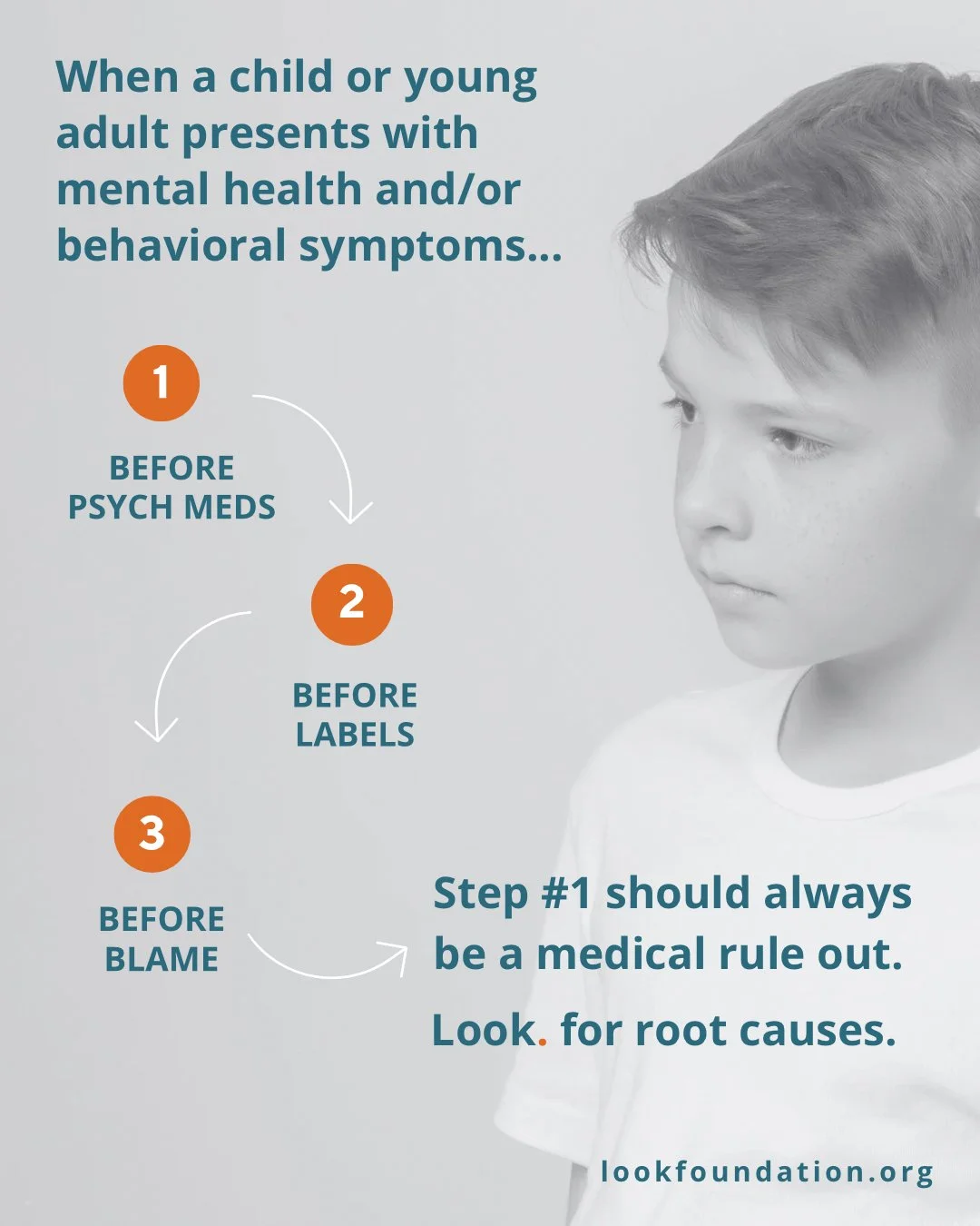 When a child or young adults mental health changes, whether quickly or gradually, it&rsquo;s a signal that deserves deeper attention.

Before psych meds&hellip;

Before labels&hellip;

Before blame&hellip;

Step #1 should always be: look for the medi