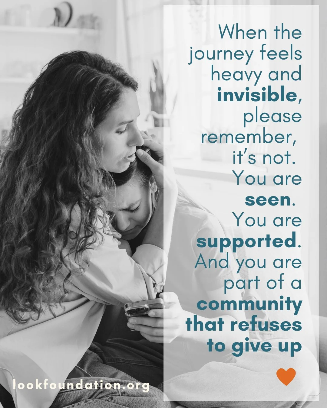 Some battles are fought quietly. Some pain goes unseen. But you are not.

At Look., we stand with every child, young adult, caregiver, and practitioner navigating the challenges of PANS/PANDAS.

You are seen. You are supported. And you are never walk