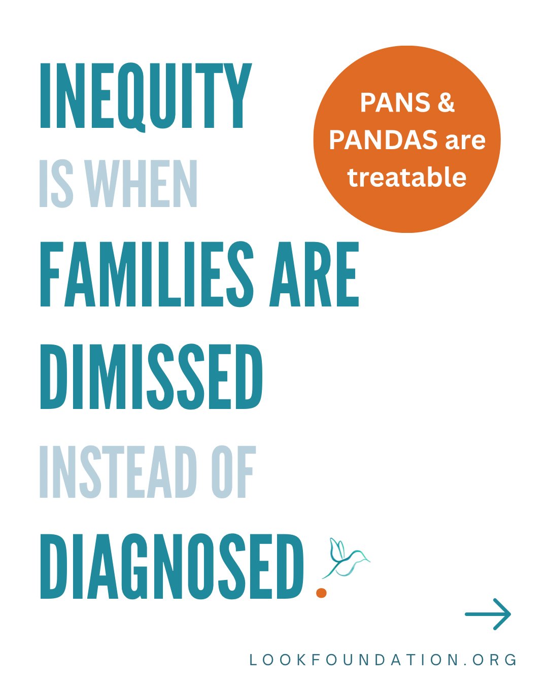 At Look., we believe no family should feel unseen or unsupported while navigating PANS/PANDAS.
Education and advocacy open doors to treatment &mdash; and to hope.

#LookFoundation #PANS #PANDAS #PANSawareness #PANDASawareness #MentalHealthAwareness #