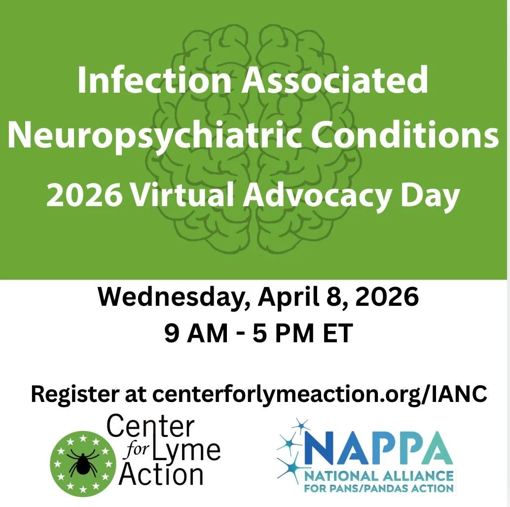 🧠💚 April 8th is 2026 Capitol Hill Virtual Advocacy Day with @centerforlymeaction and @nappa_pans_pandas.

Please join us for a powerful day of meetings with Members of Congress and their staff. Together we'll raise our voices to make change for pat