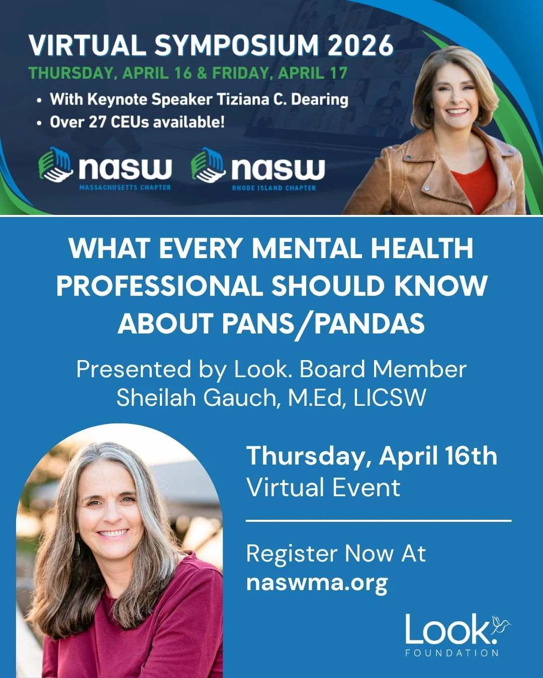 We&rsquo;re proud to share that Sheilah will be presenting at the NASW- MA Virtual Symposium 2026 🧡 (@masocialworkers)

📅 April 16
What Every Mental Health Professional Should Know About PANS/PANDAS
This powerful session will help clinicians better