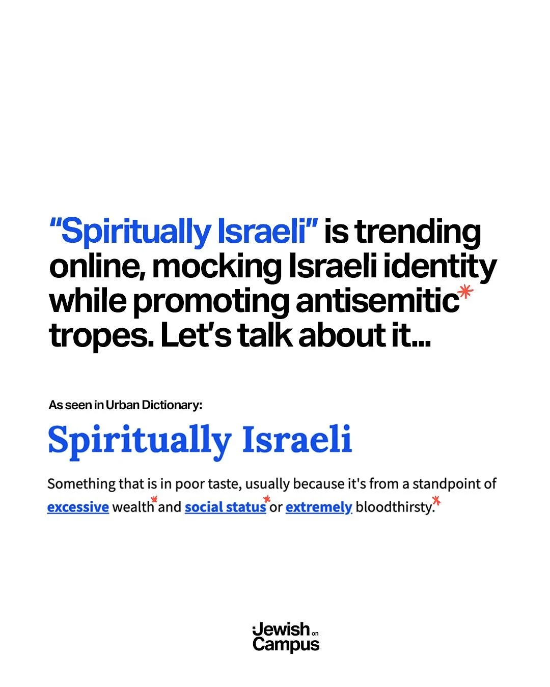 &ldquo;Spiritually Israeli&rdquo; is trending online, mocking Israeli identity while promoting antisemitic tropes. Let&rsquo;s talk about it.