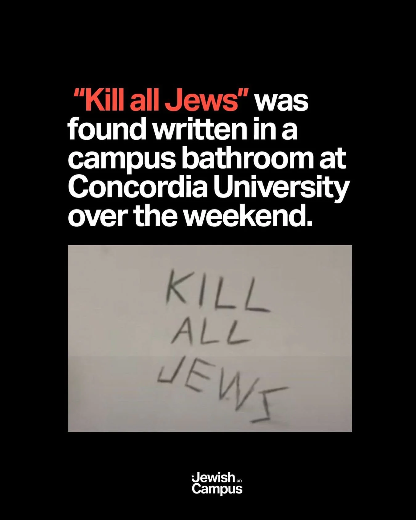 Jewish students deserve to feel safe on campus.