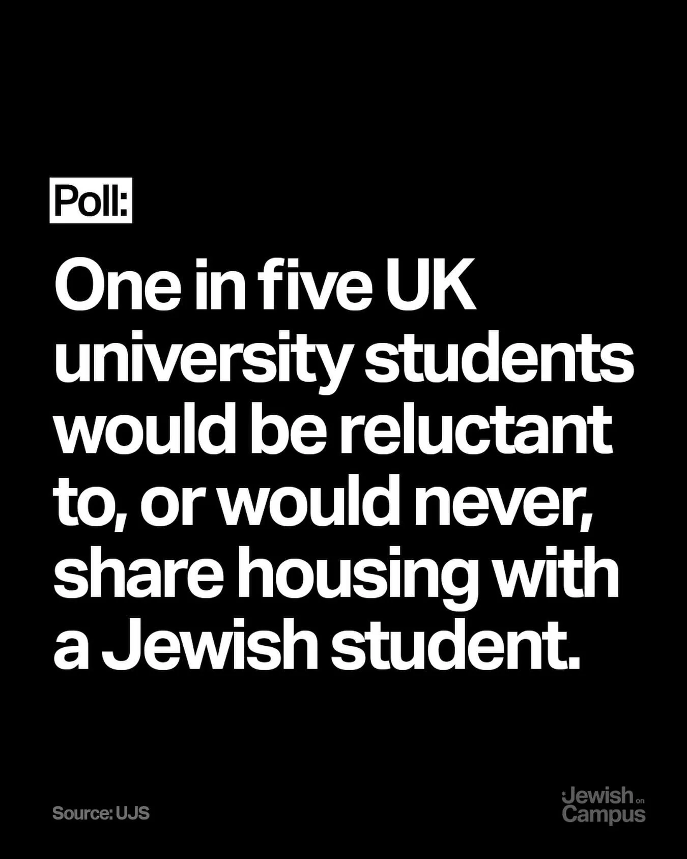 Antisemitism is rising. Don&rsquo;t look away. 

Source: UJS