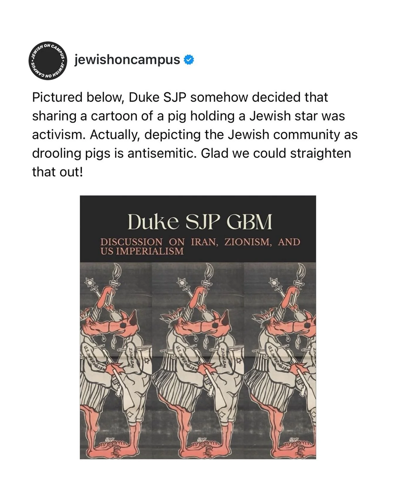 This isn&rsquo;t creative. Antisemitic caricatures have portrayed the Jewish community as animals for centuries.