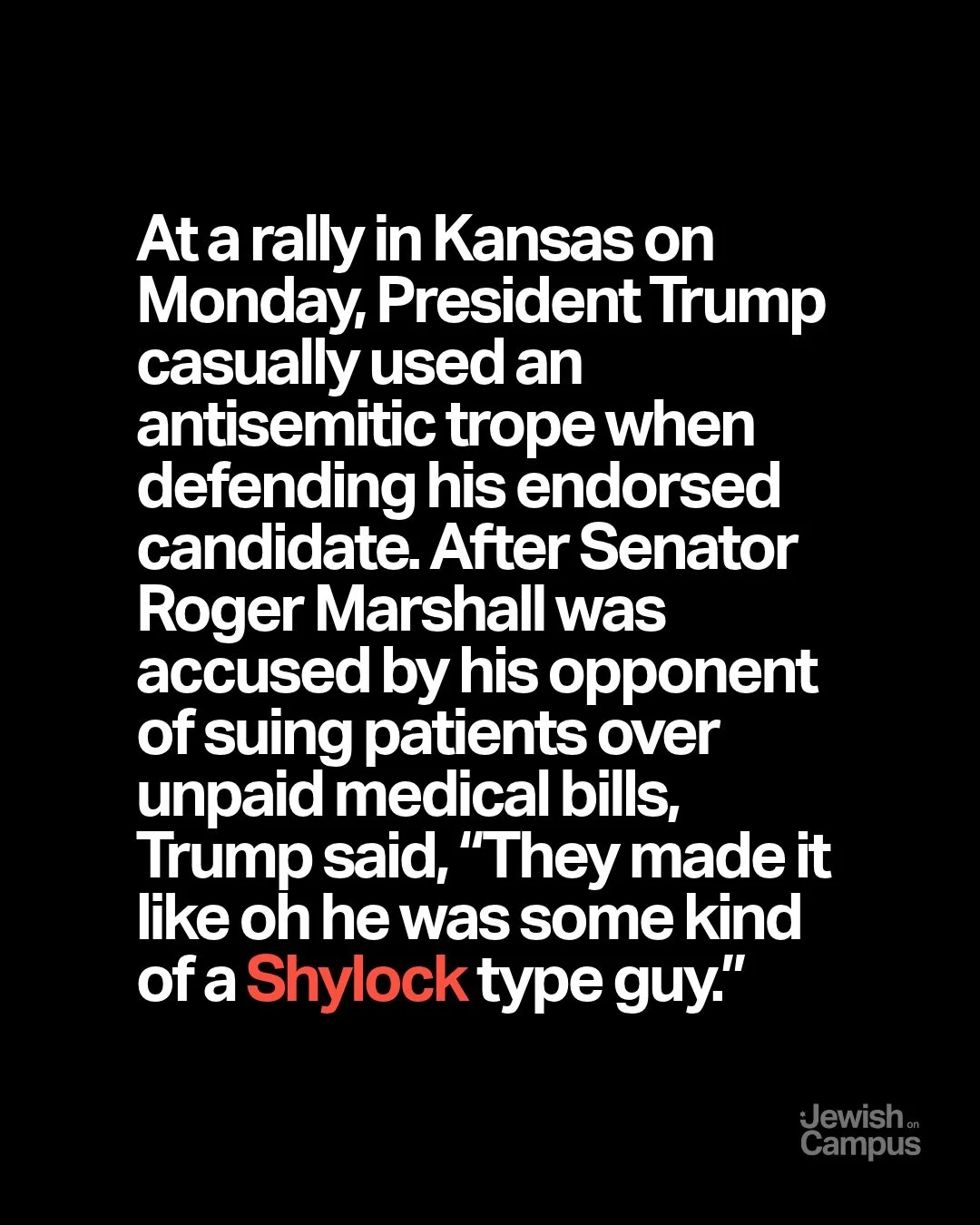 Every leader should reject antisemitic tropes, not repeat them.