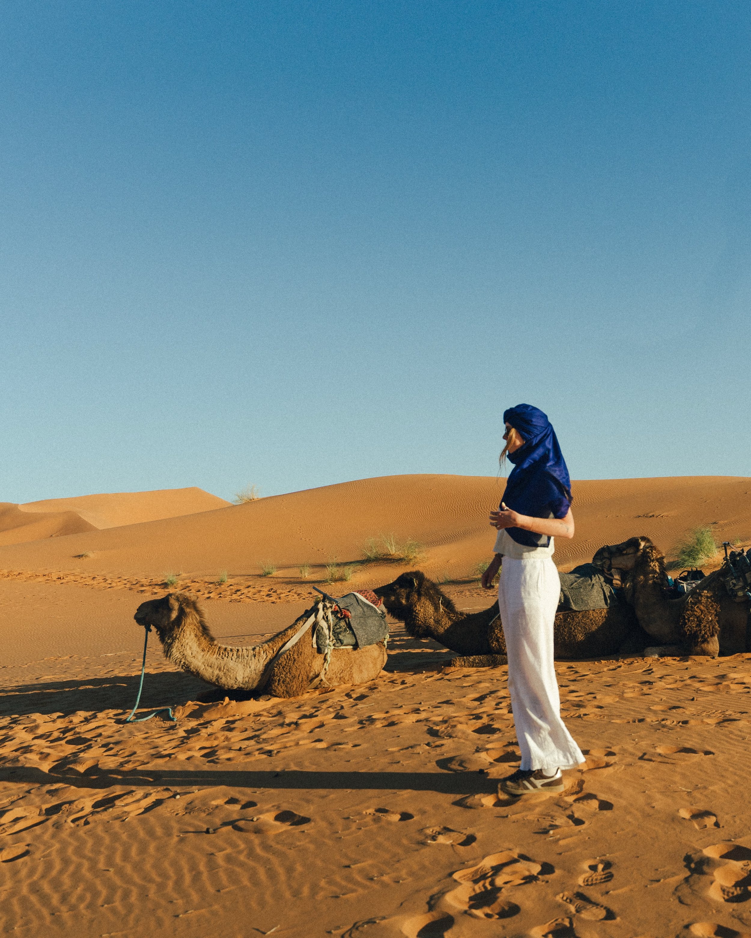 one of the most incredible moments of my life. being in the sahara was surreal!! the landscape felt alive - enough to make me feel so small yet even more seen. i was reminded of my humanness in this place, filled with wonder &amp; awe. 

and getting 