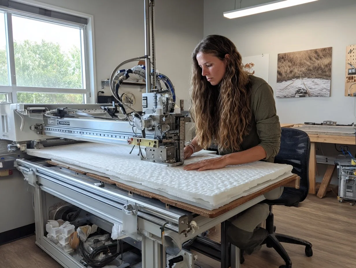 Milouna showroom en werkplaats voor maatkussens