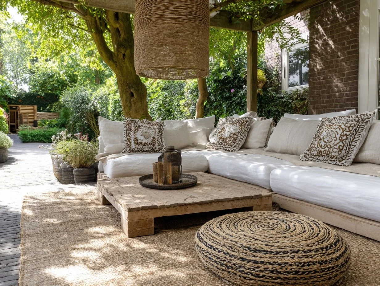 Luxe buitenkussens op maat in Ibiza-stijl