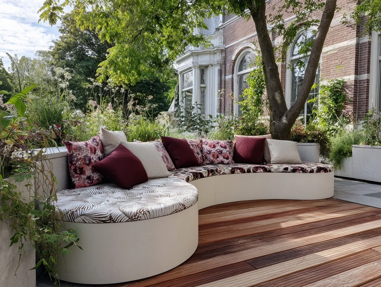 Kussens op maat rond buiten