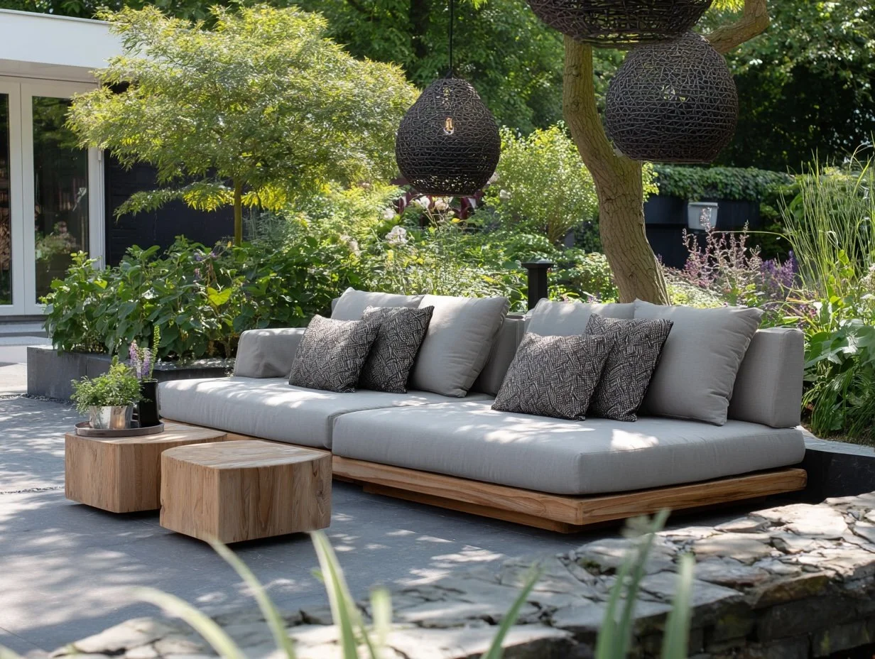 Grote maatkussens buiten