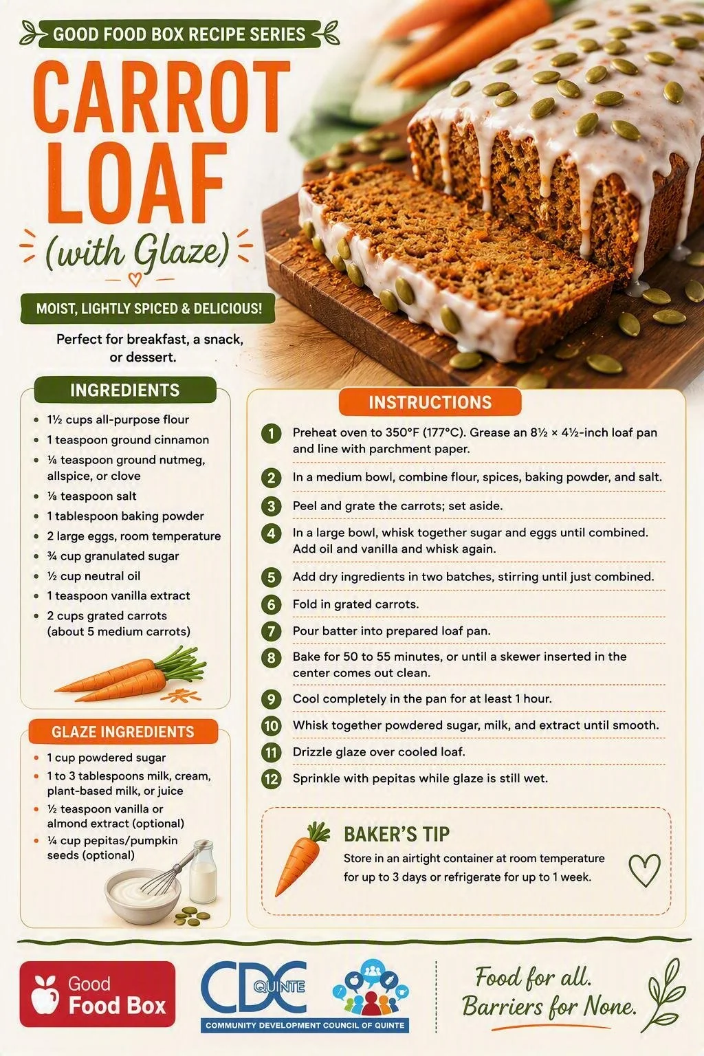 Glazed Carrot Loaf
