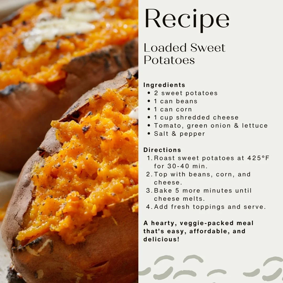 Loaded Sweet Potatoes