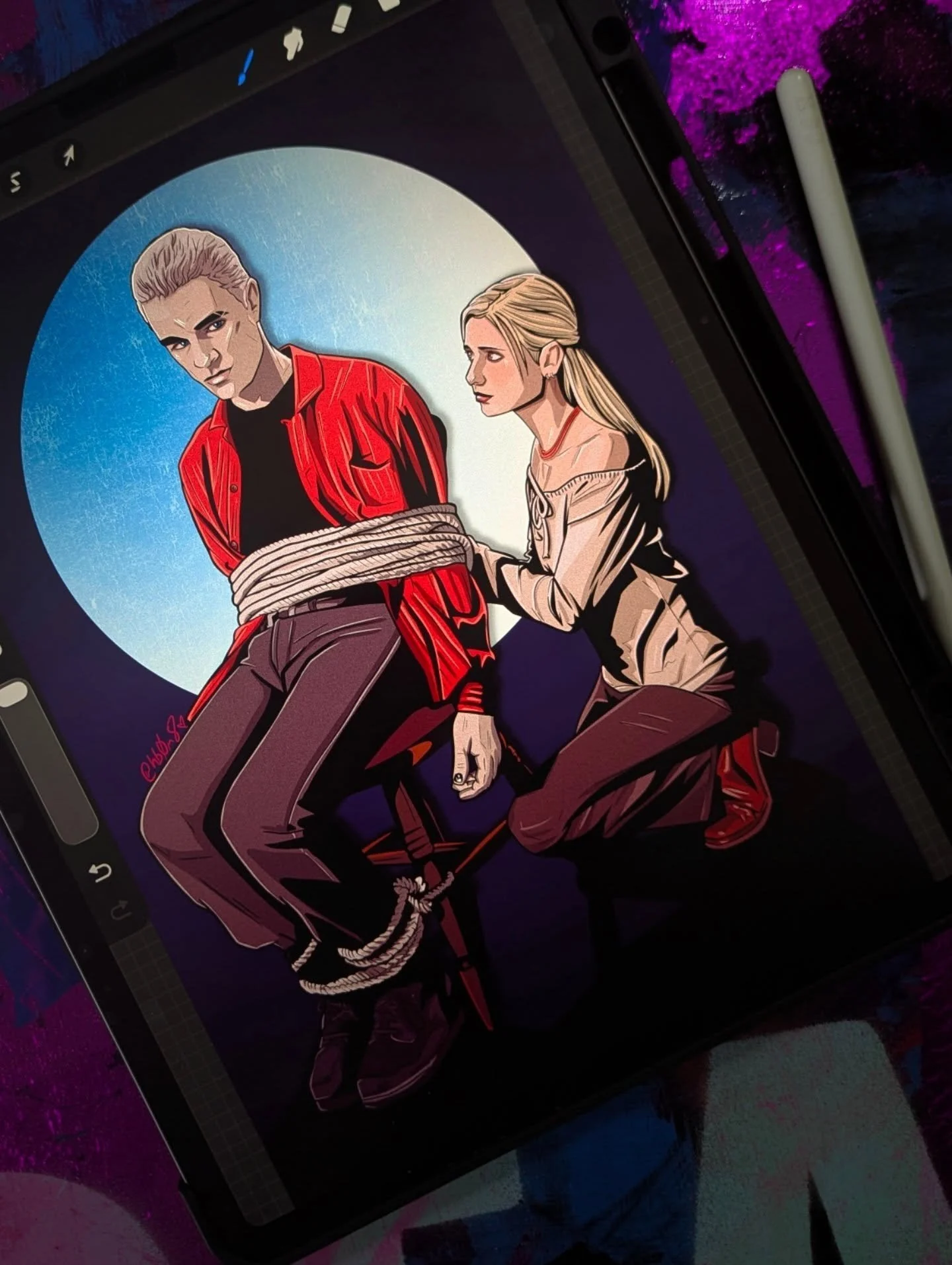 It's a Spike tied to a chair kinda day. ❤️

#BuffytheVampireSlayer #BtVS #Spuffy #BuffyFanArt
