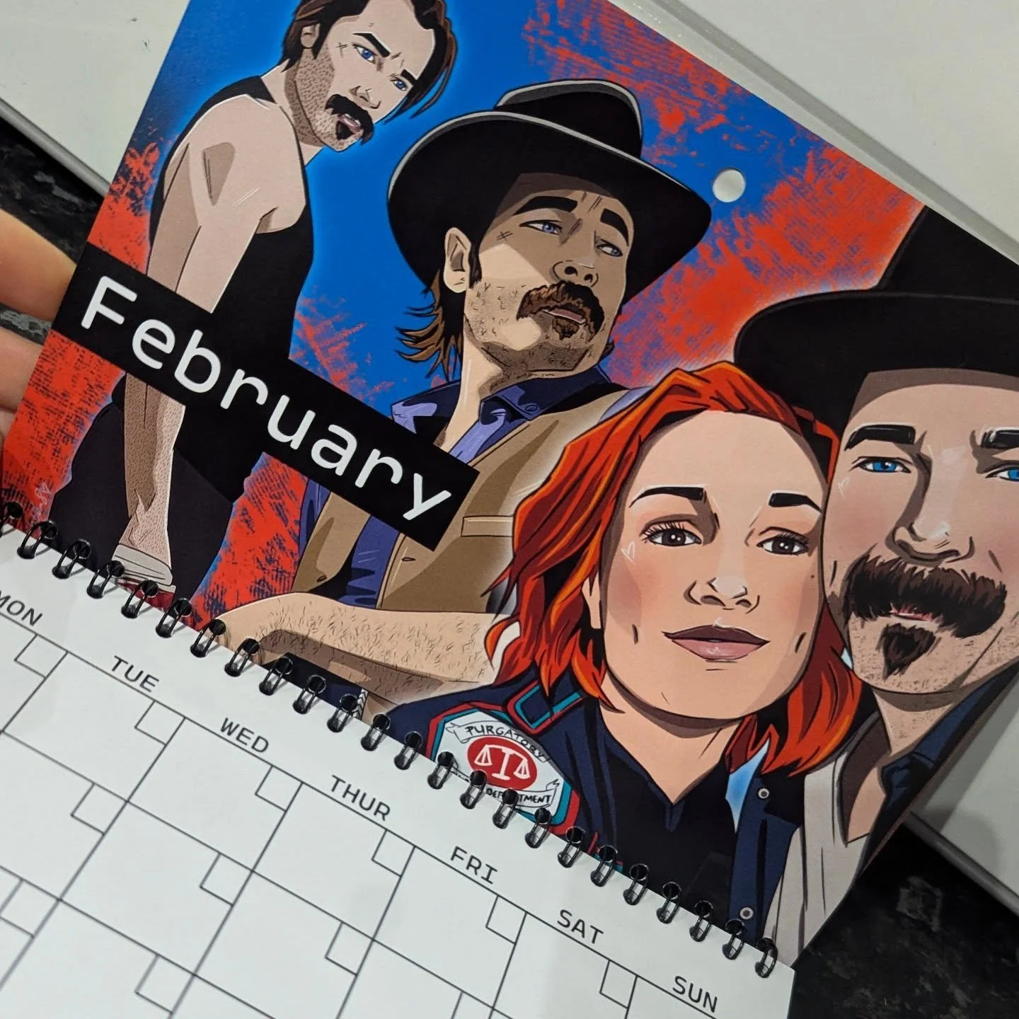'Ello! New (undated!) Earp-y Patreon calendars are in!

These will be sent out in the next few days to anyone on the Deputy and Sheriff tiers! (Including all new December sign ups!) 🫶 

As they're undated, you can start them anytime through the year