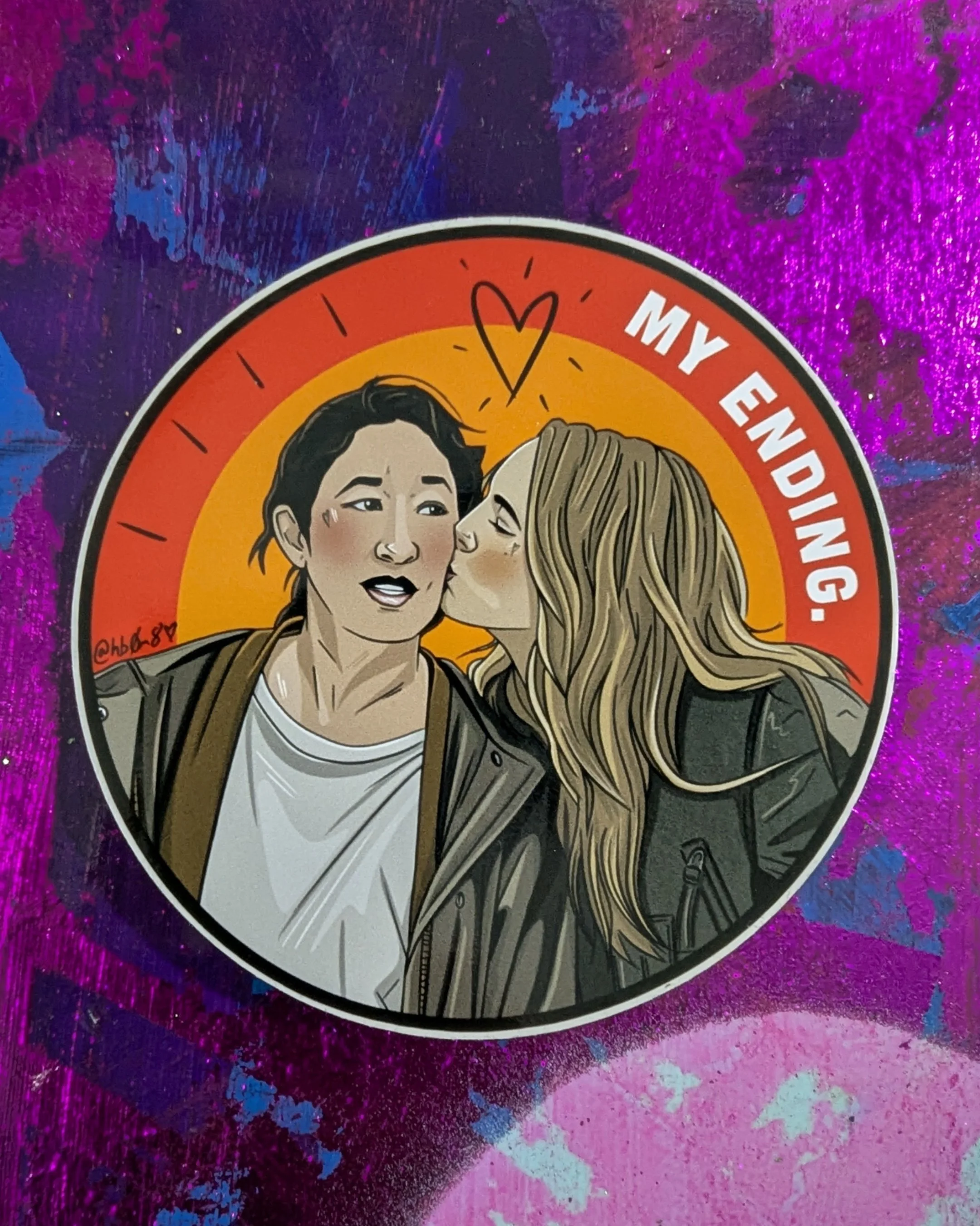 'My Ending' - Villanelle and Eve Vinyl Sticker