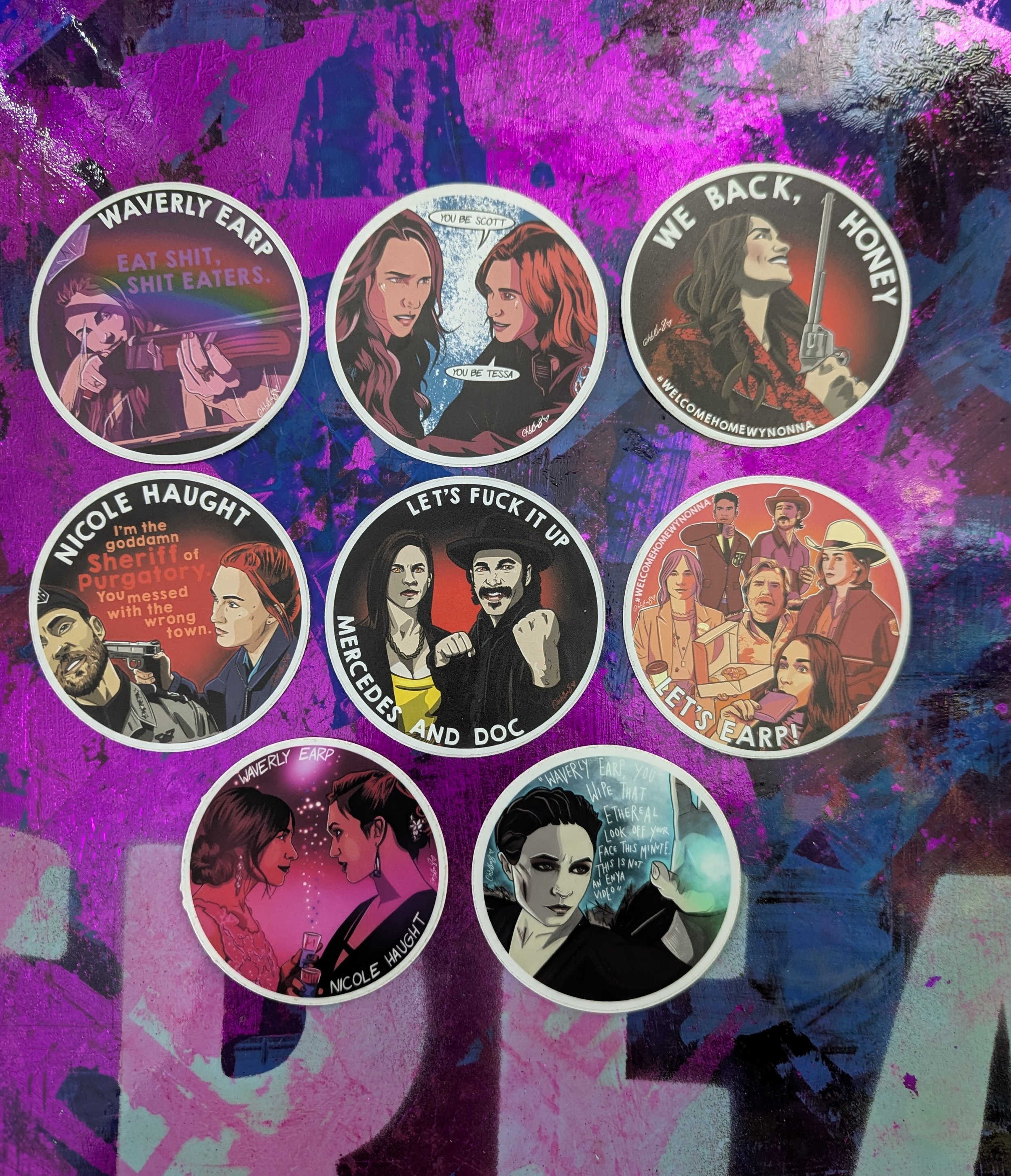 Wynonna Earp Sticker Bundle - 3 LEFT