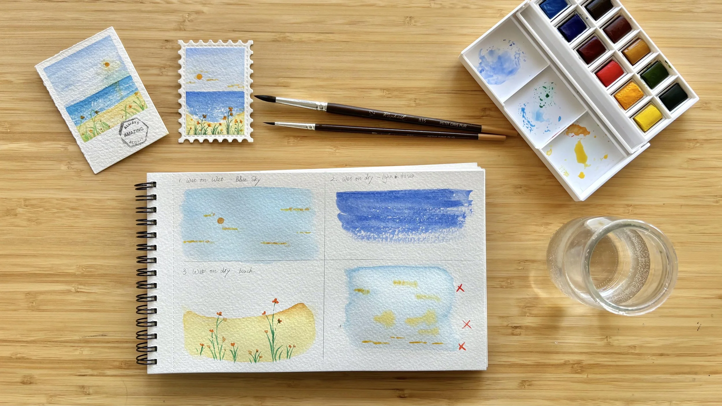 Learn how to split the painting process into tiny and more manageable steps