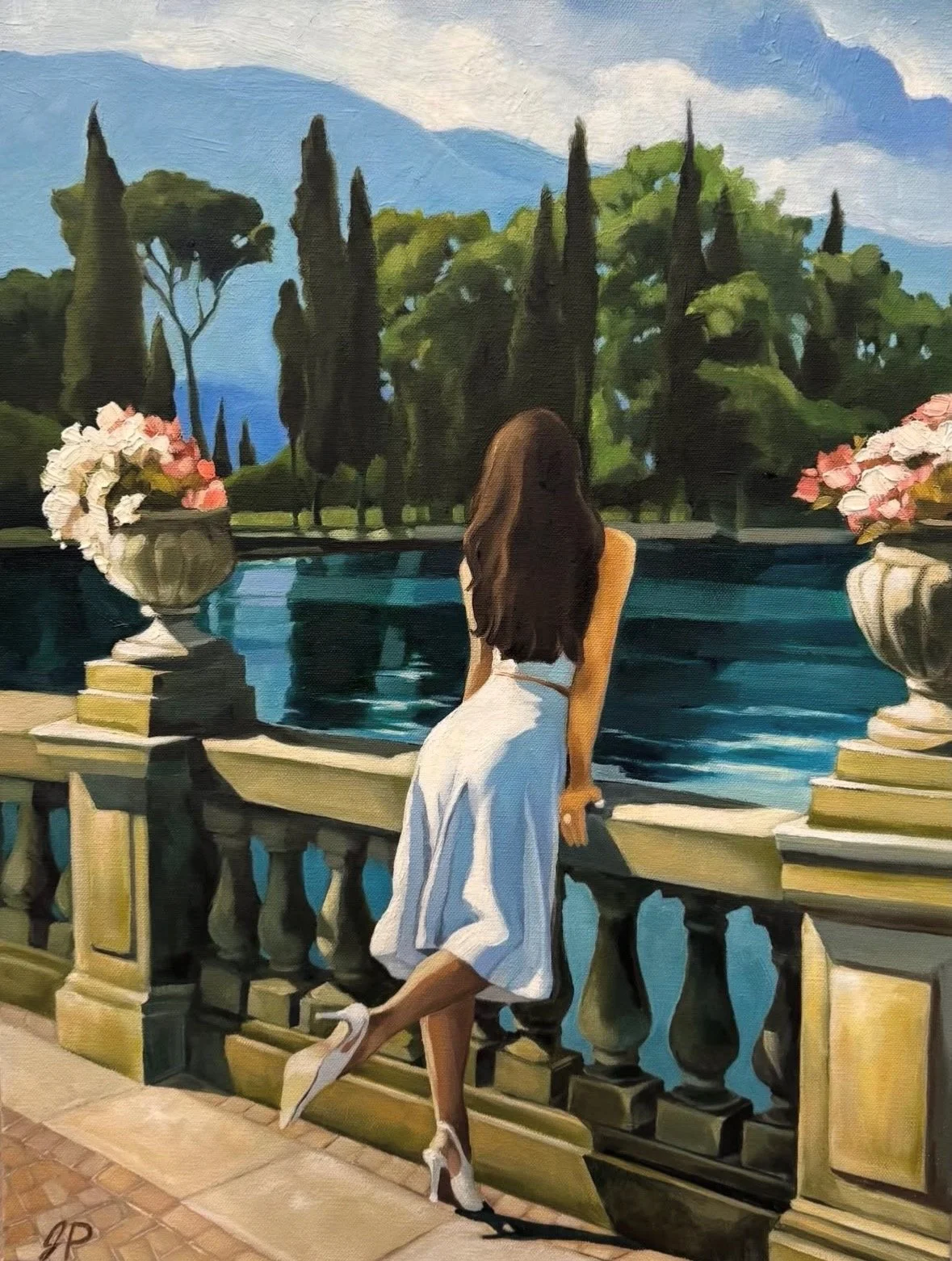 Mediterranean Terrace in the Sun