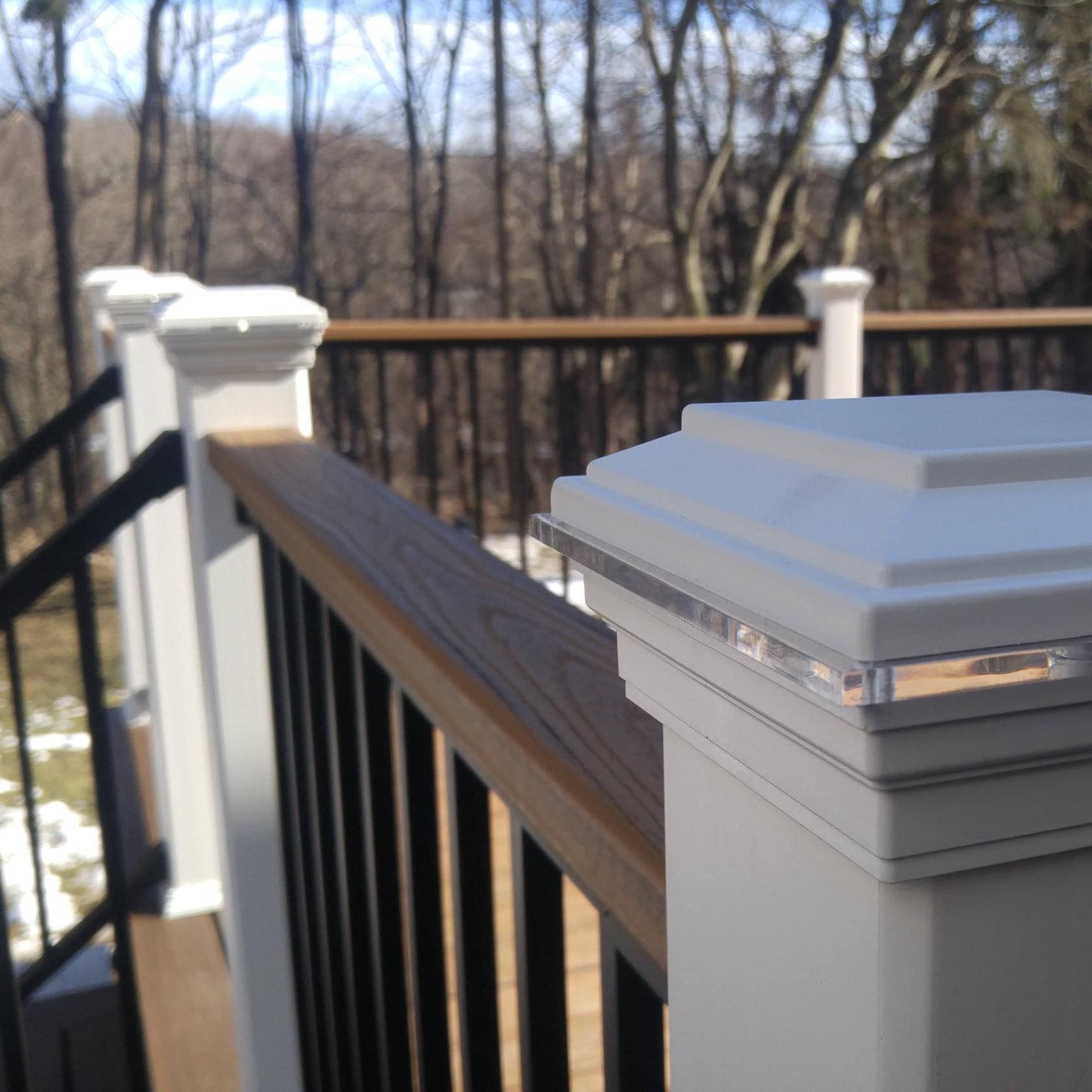 Trex Lighted Post Cap 12 volt Low Voltage post cap for Trex brand railings