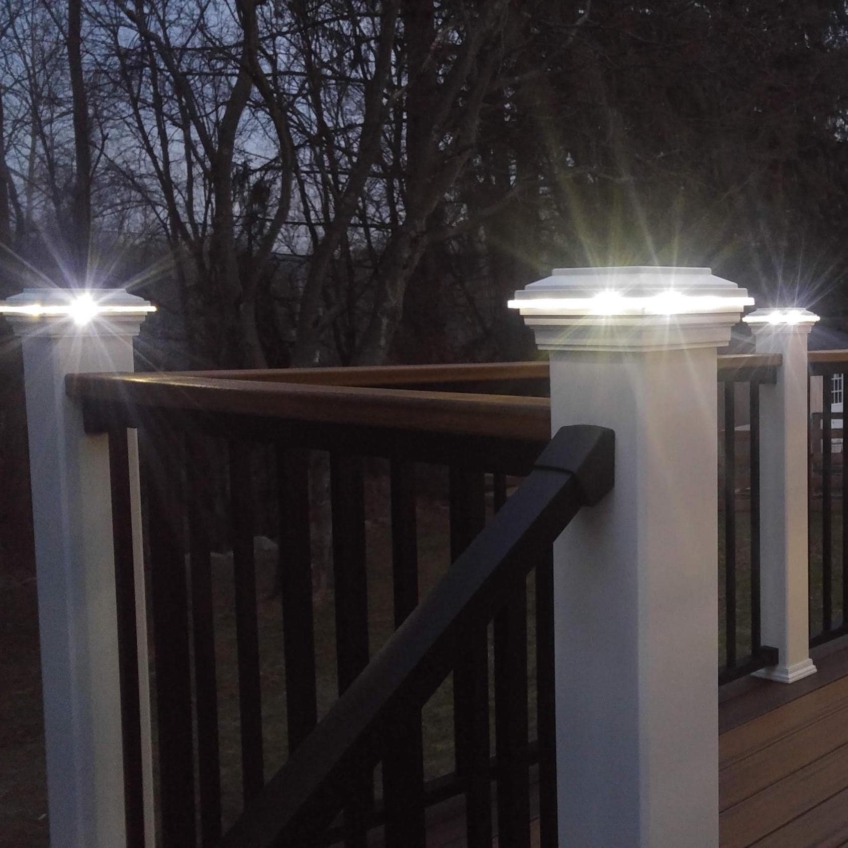 Trex Lighted Post Cap 12 volt Low Voltage post cap for Trex brand railings