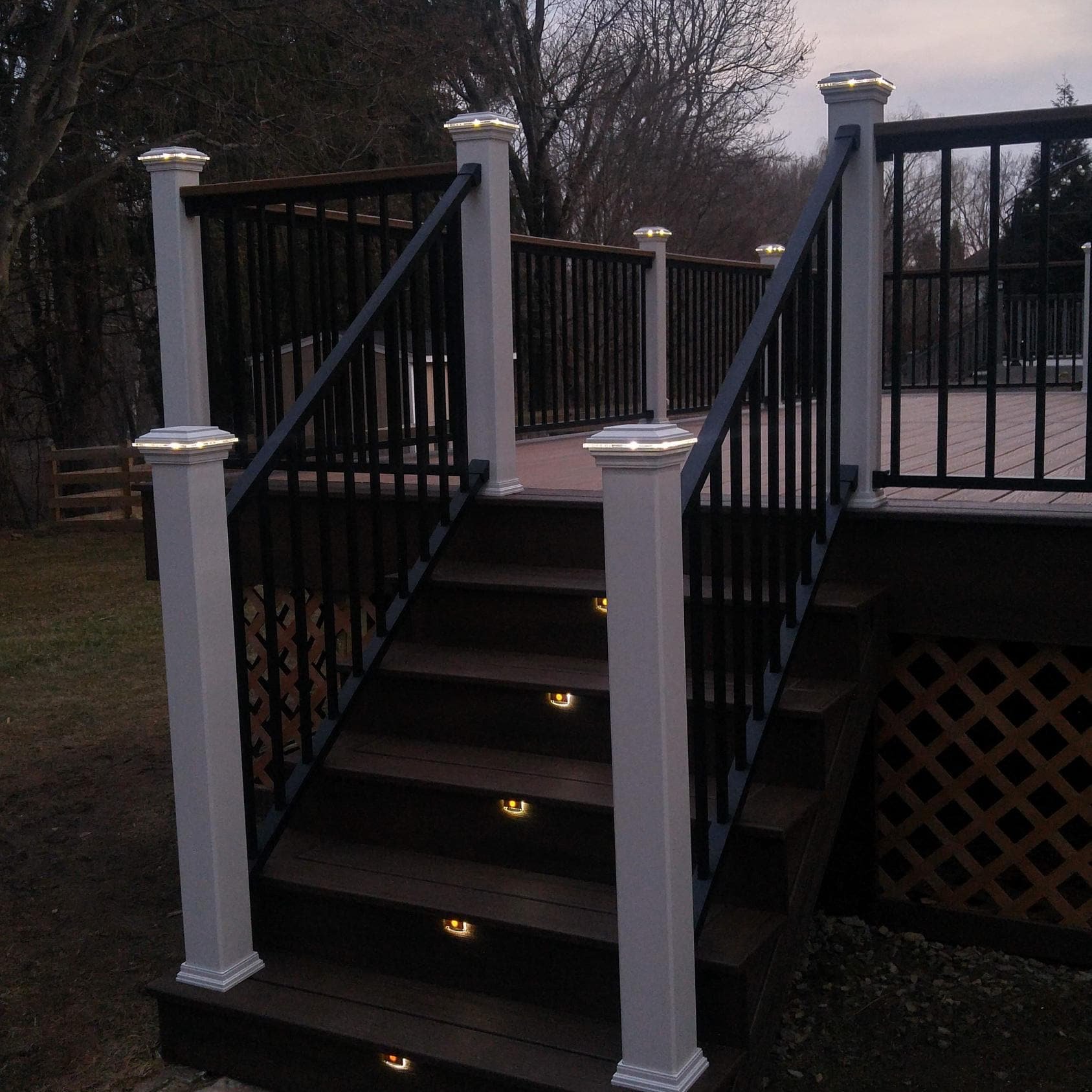 Trex Lighted Post Cap 12 volt Low Voltage post cap for Trex brand railings