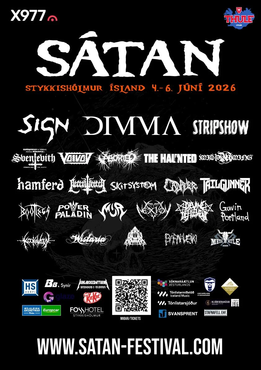 🌋Iceland's Sátan Metal Festival Announces Final Wave of Bands; Nergal + Misþyrming 'Sventevith' Collab, The Haunted + More!🌋