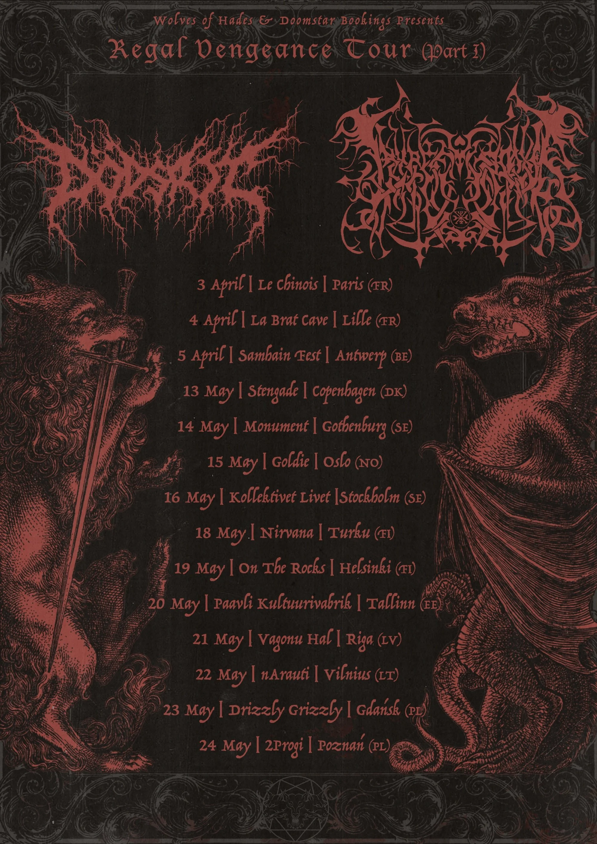 ⚔️Dödsrit + Lamp of Murmuur Announce EU Tour + 2026 Festival Appearances⚔️