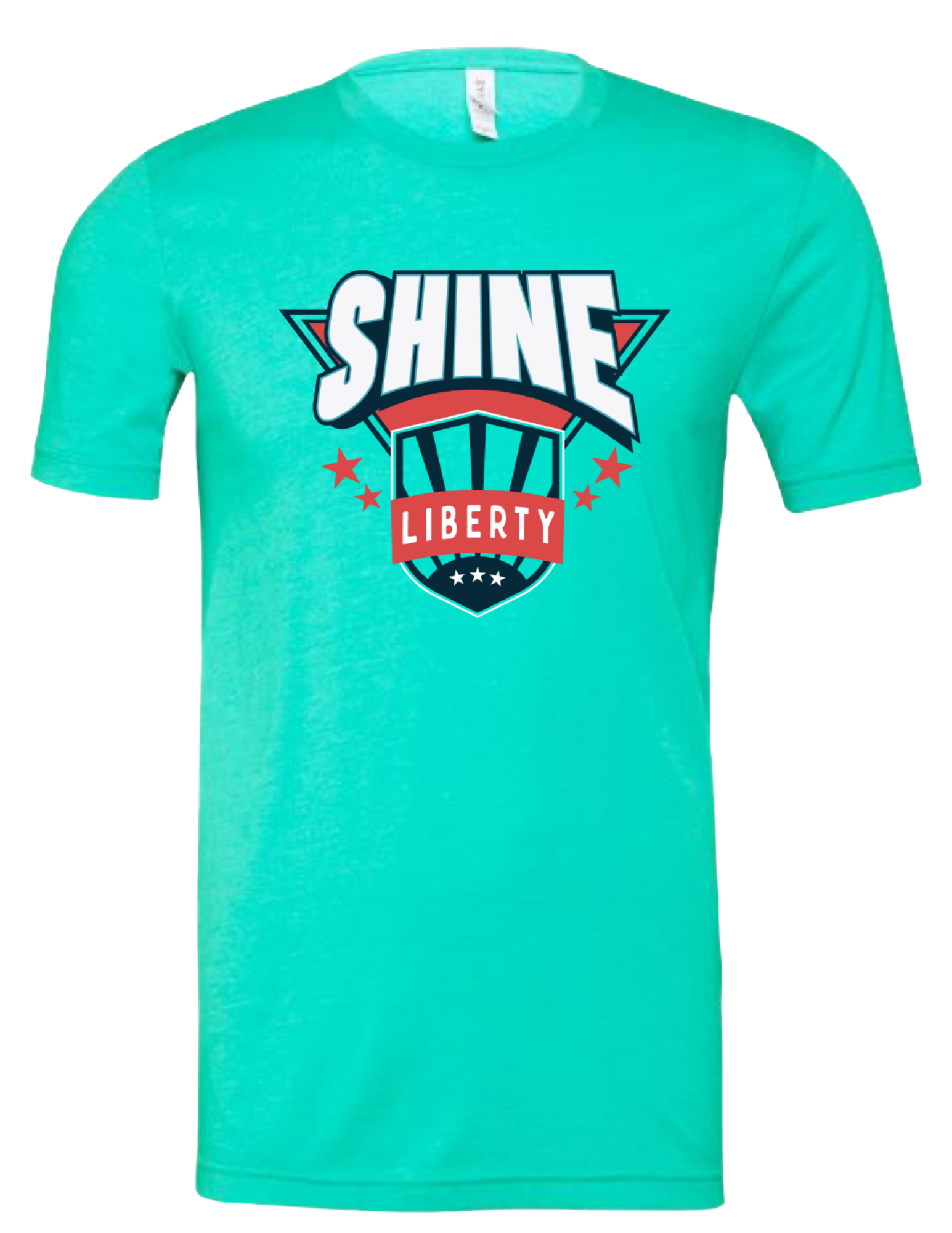 Teal SHINE Liberty T-Shirt.png