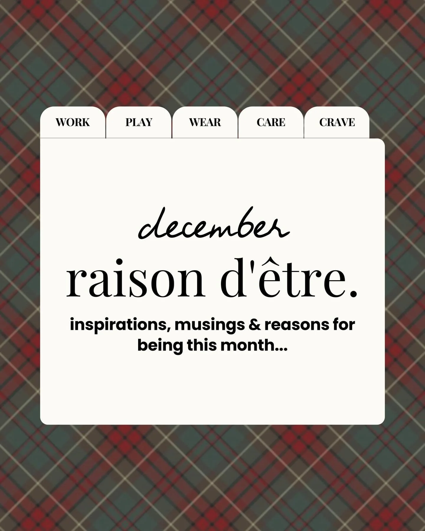 december raison d&rsquo;&ecirc;tre. ♡

theme: not just surviving the holidays but living them. 

if you&rsquo;ve been around here for a while you know christmas is not the same for me anymore and thus every year i now get to decide if and how i wish 