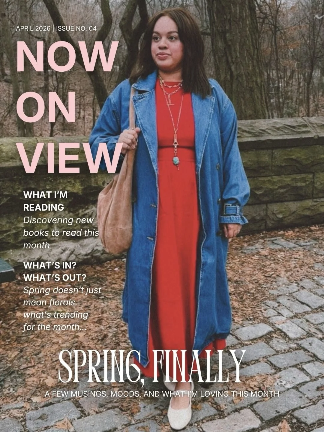 now on view: april 🤍

april feels like everything opening up again. the city, my routines, even my head a little. i&rsquo;ve been leaning into slower mornings, longer walks, and letting things feel light without forcing it.

this month is a mix of w