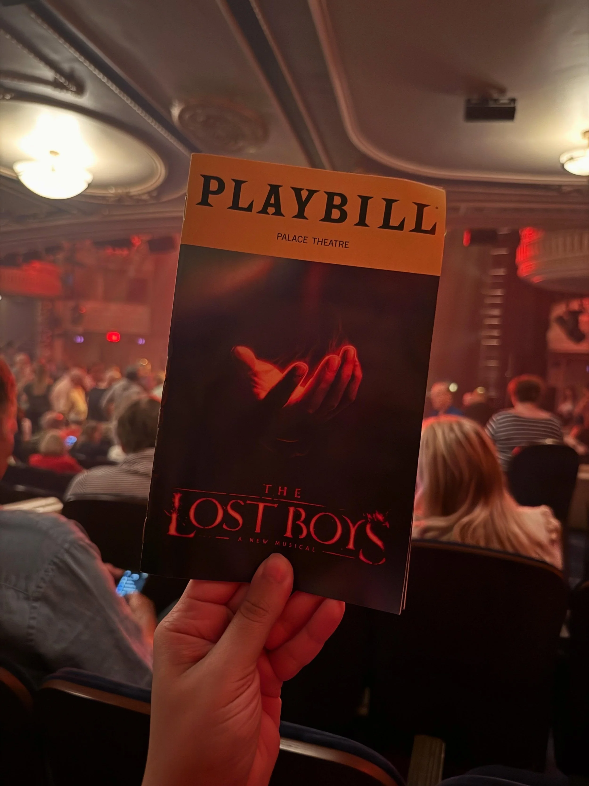 i was invited in&hellip;🦇

the lost boys musical was at times a rock concert, vampire movie, and broadway spectacle all rolled into one very dramatic and unexpected wednesday matinee, and honestly? i had so much fun. the staging and effects were wil