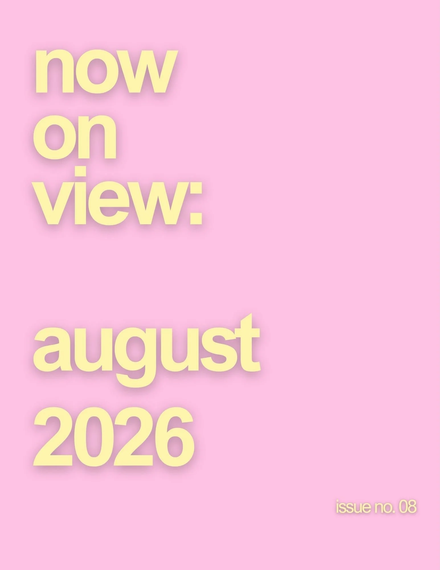 now on view: august ☀️

there&rsquo;s something about august that makes me want to slow down and appreciate the little things before the season changes. this issue is all about holding onto summer just a little longer and finding inspiration in the e