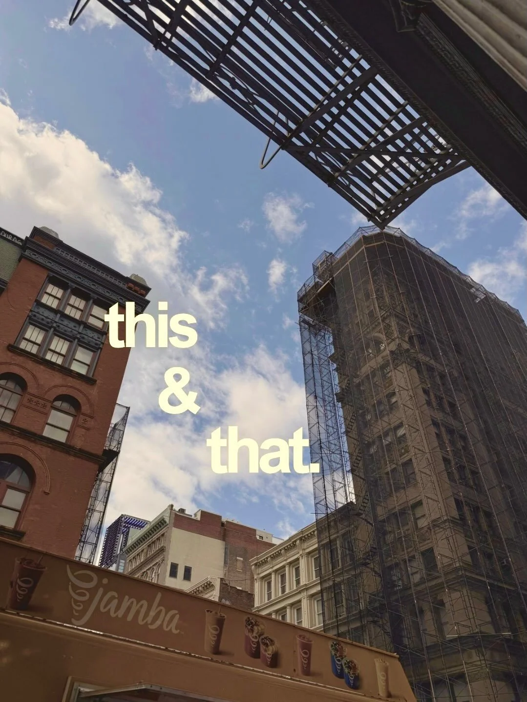 this &amp; that. 

PleasingLand NYC.

she said she wants to go to soho. 

how &lsquo;bout that?

empire state. 

MRI Chic. 

pumpkin cream. 

do i like this bag?

MRI Mirror Selfies. 

Lily. MSG. 

Union Square. 

Homesick. 

Forever waiting for trai