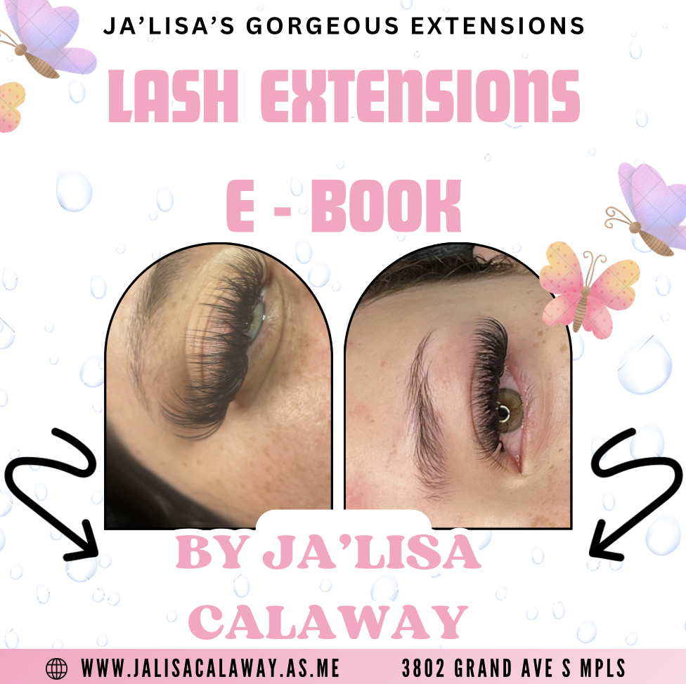 How TO Guide : LASH EXTENSIONS E-BOOK