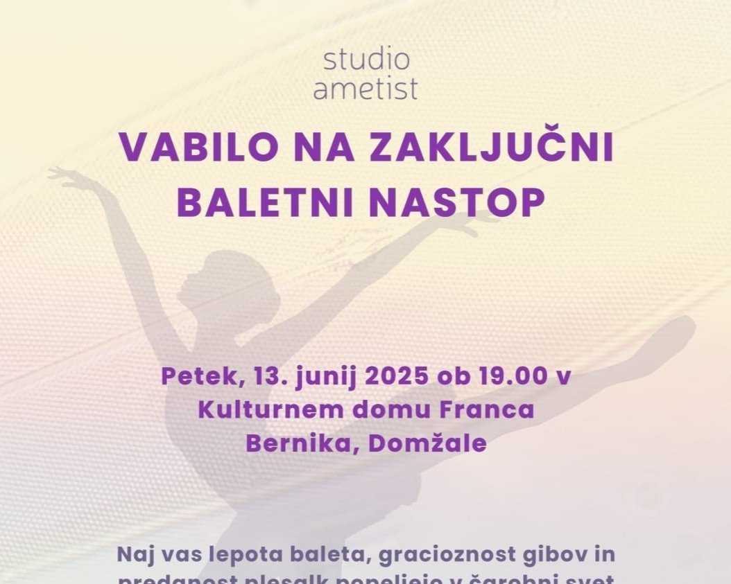 Zaključni baletni nastop Studia Ametist