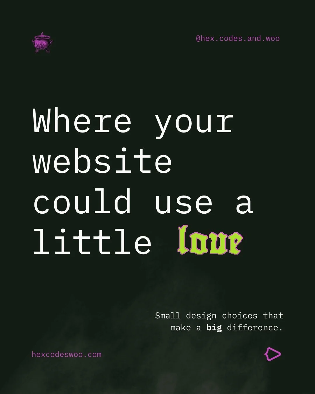 No shame if these are some areas where your site needs some love <3  If you find yourself struggling to get clarity on how you can prioritize these changes, start with what feels the easiest and most doable. 

If you&rsquo;re like &ldquo;I for rea