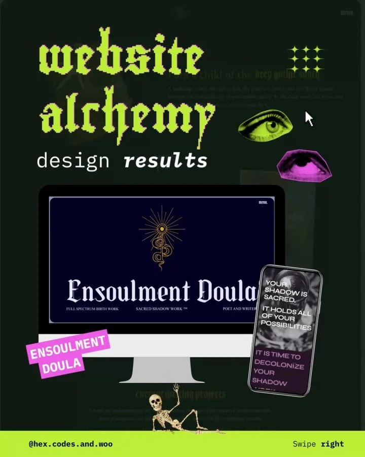 Redesigning Ensoulment Doula&rsquo;s site was such a gift.  I loved bringing Samar&rsquo;s vision to life and I&rsquo;m thrilled their site feels energetically aligned. Our sites can really weigh on us and our business, it&rsquo;s like that annoying 