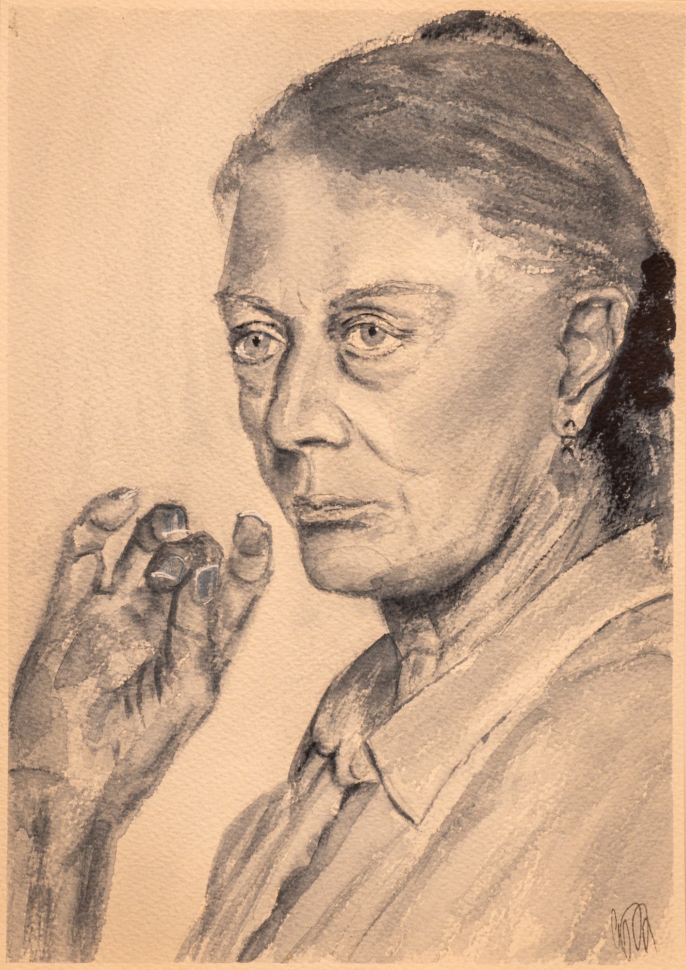 Watercolour painting of a photograph by Andrew Zucherman