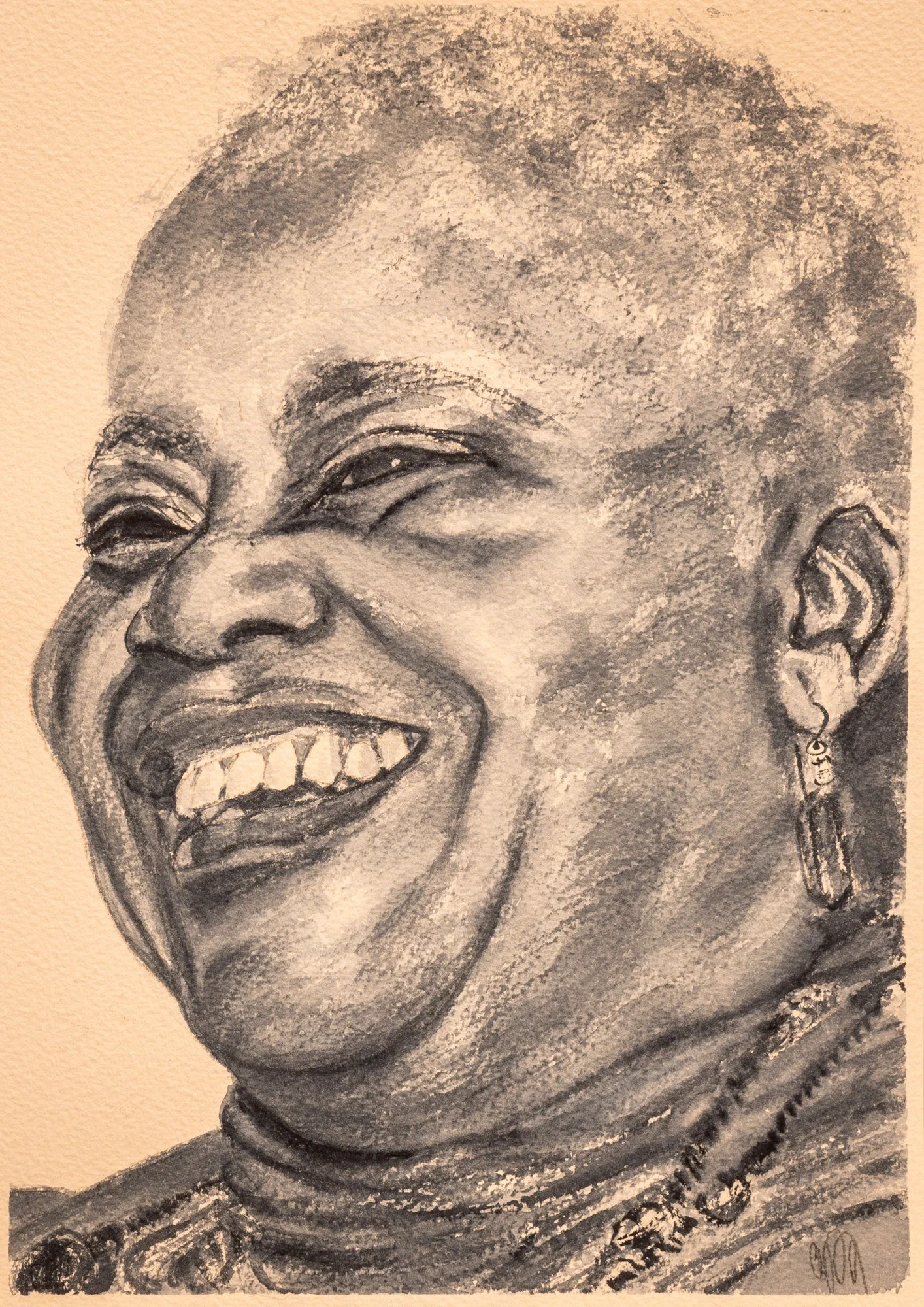 Watercolour painting of a photograph by Andrew Zucherman