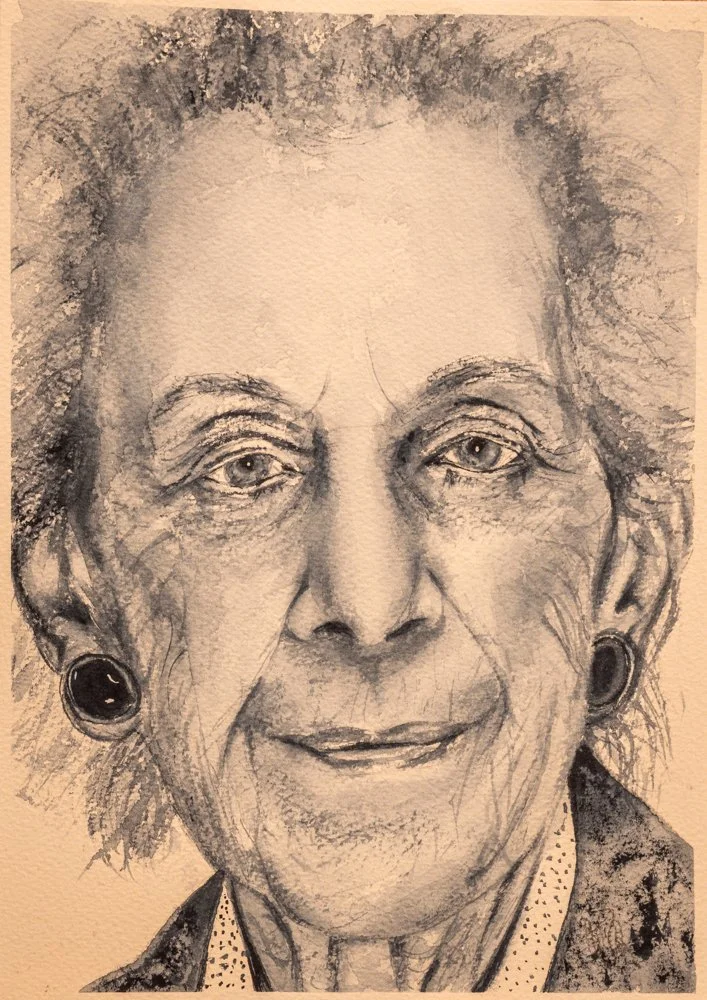 Watercolour painting of a photograph by Andrew Zucherman