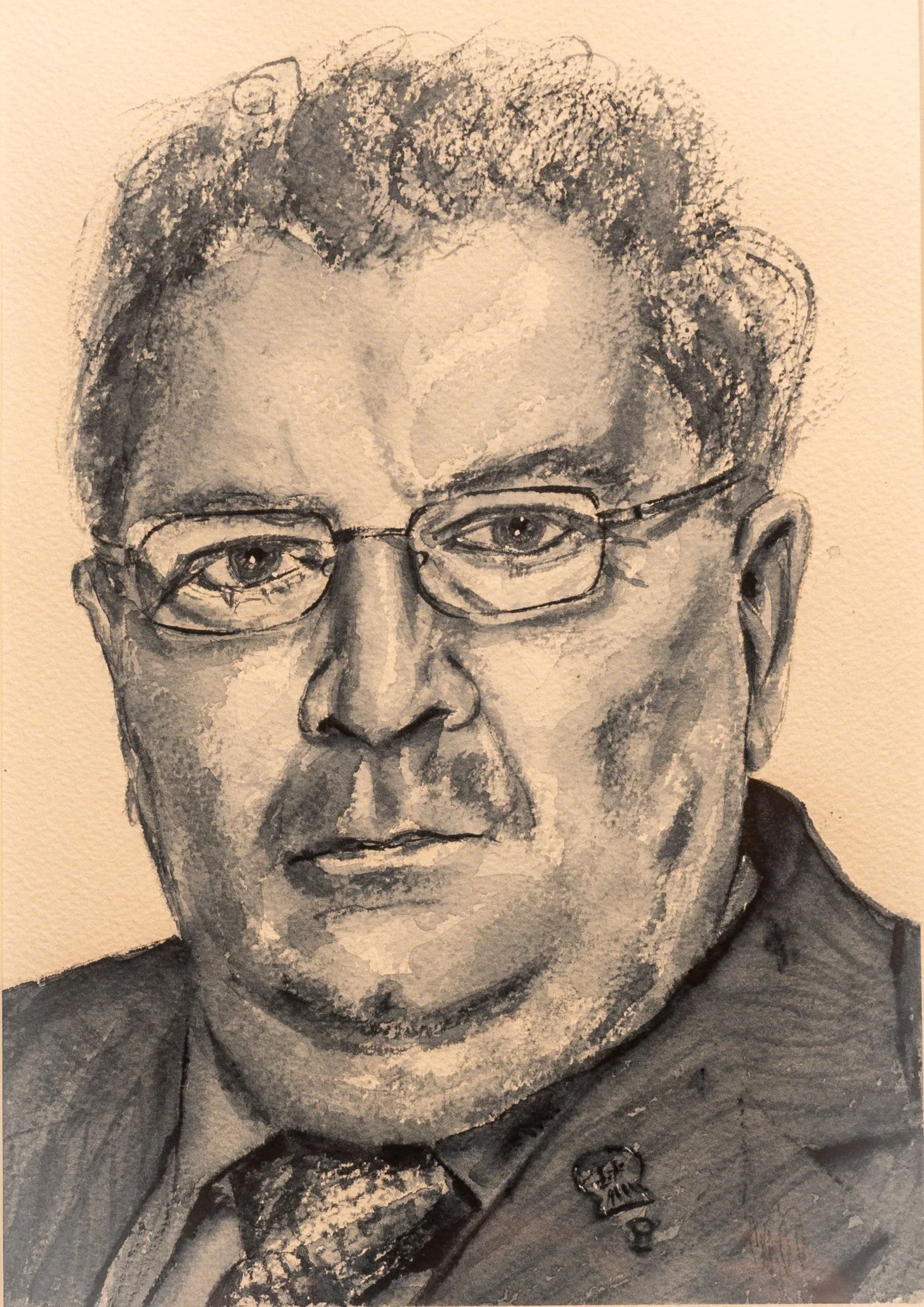 Watercolour painting of a photograph by Andrew Zucherman