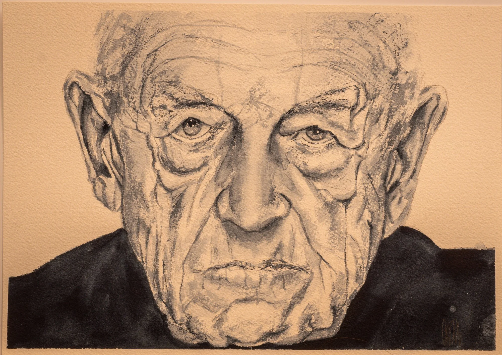 Watercolour painting of a photograph by Andrew Zucherman