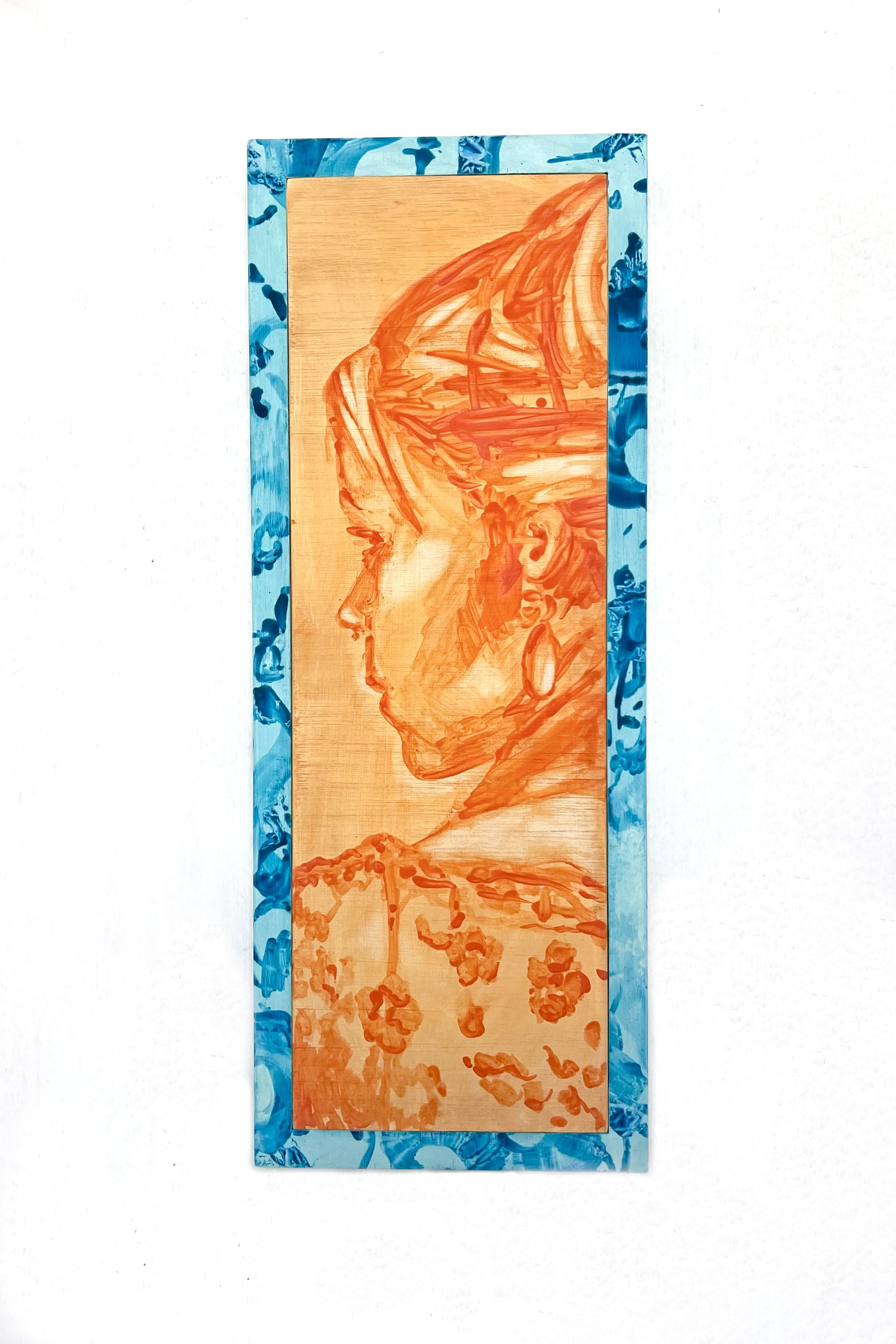 Peripheral 25x66cm Oil on plywood 