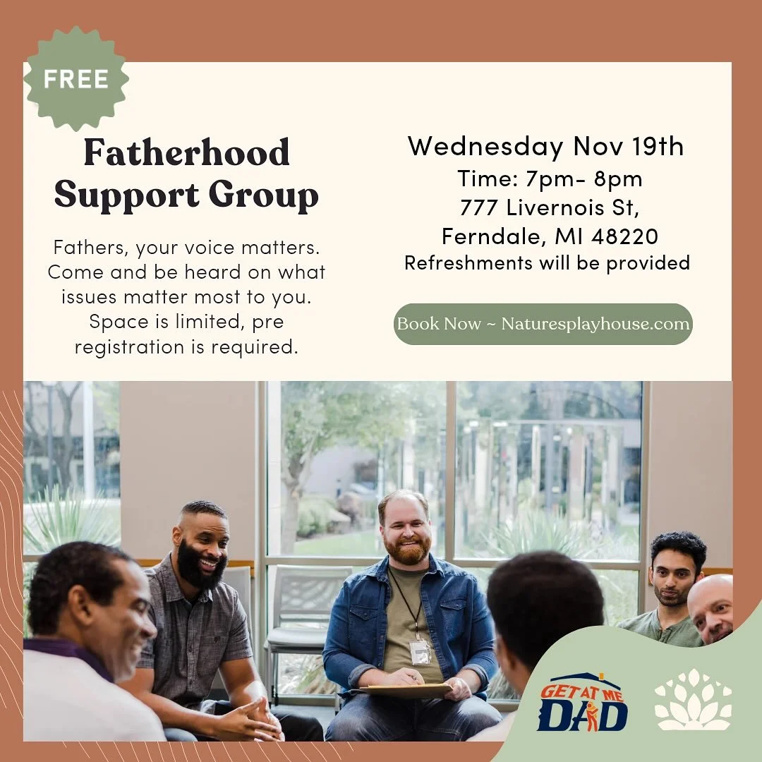 This Wednesday is one of our last in-person Fatherhood Support Groups of the year 👀

Fellas, your voice matters.
If you&rsquo;ve been meaning to pull up, this is your sign and now is the time:

📍 777 Livernois St, Ferndale, MI
🕖 7:00&ndash;8:00 PM