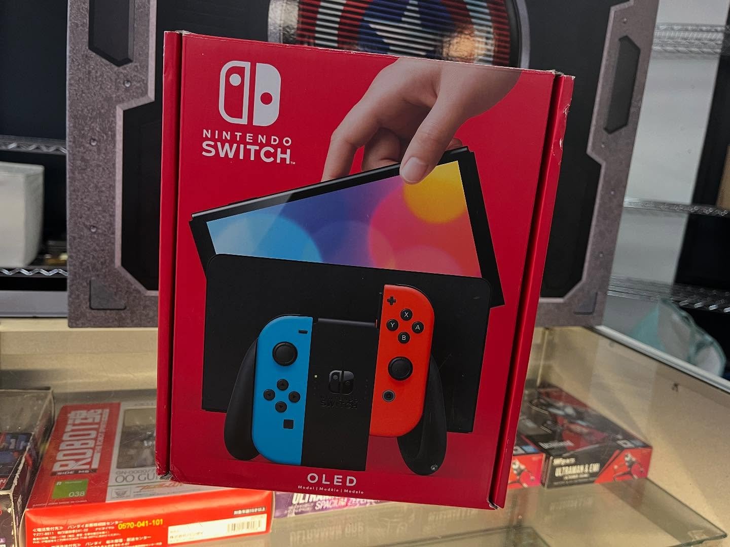 We just got in an incredible system, come get your Nintendo Switch OLED before someone else does! #toys #toystore #retroexchange #retroexchangetoys #newarrivals #videogames #nintendo #nintendoswitch #localbusiness #supportlocal